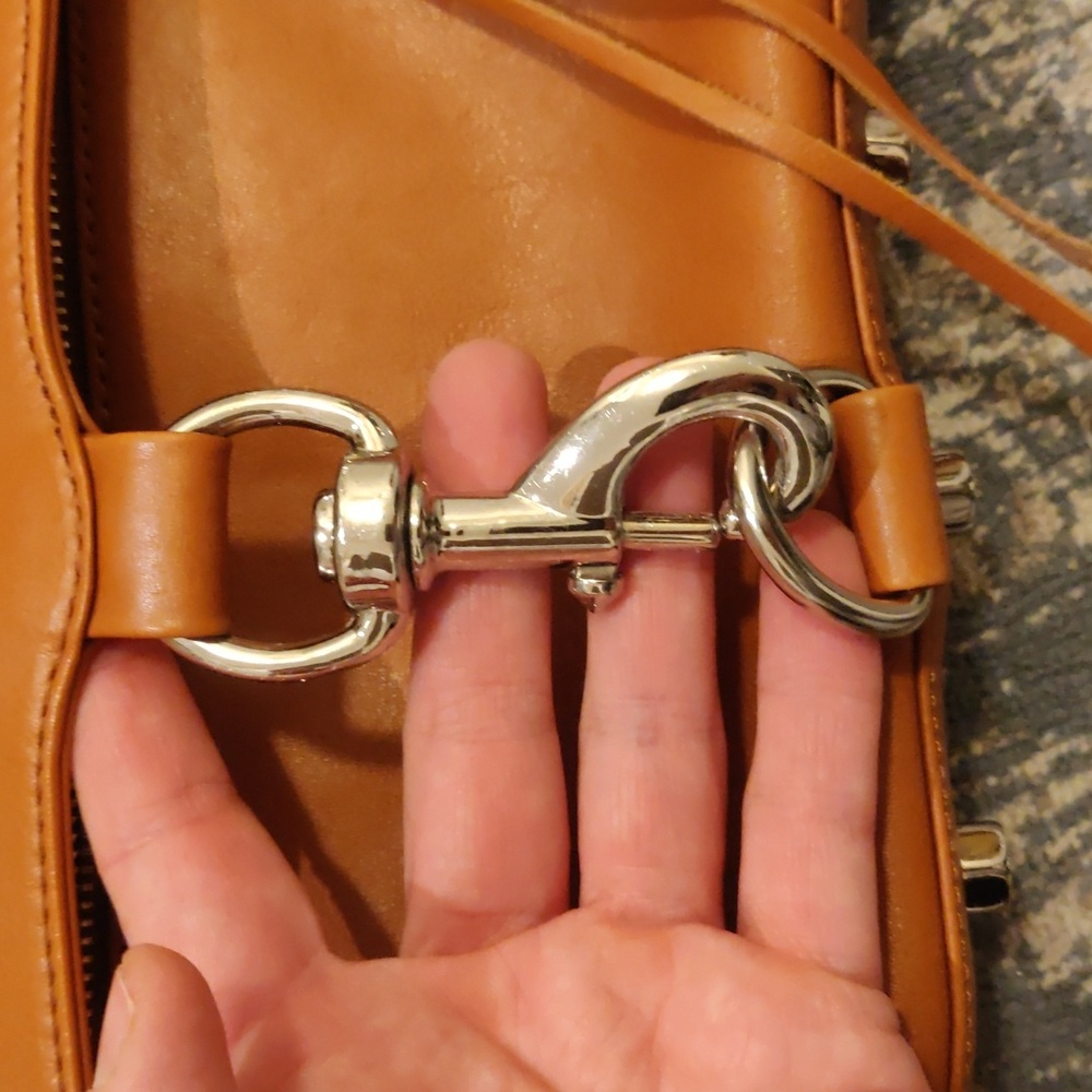 Caramel leather Rebecca Minkoff Large M.A.C. crossbody bag - Picture 14 of 16